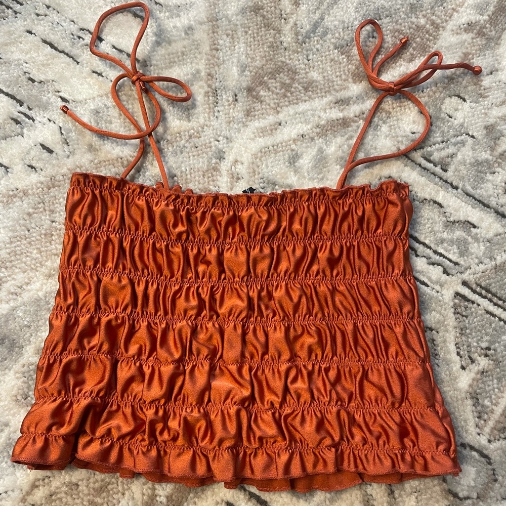 Out From Under ruffled crop top